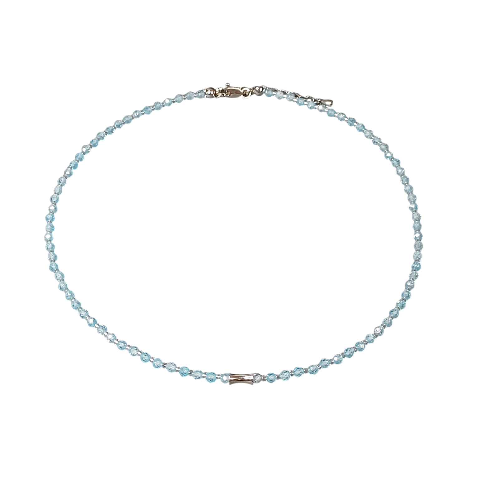 Жіночий чокер з синього цирконію